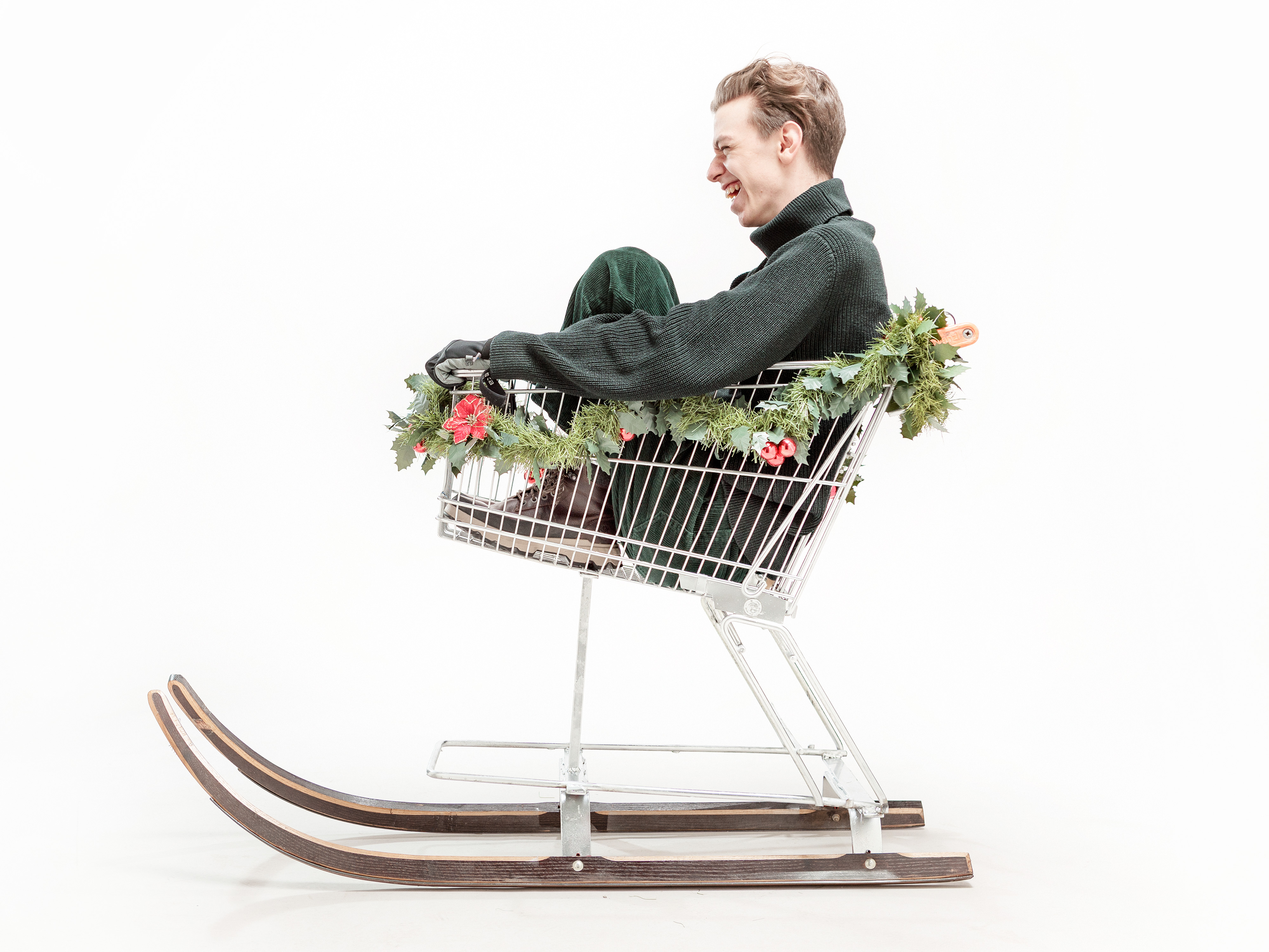 Weihnachtswagen mit Patrick